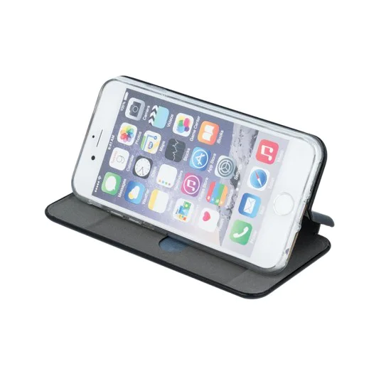 Smart Diva priekš Apple iPhone 7 / 8 / SE2 (2020) / SE3 (2022) - Melns - sāniski atverams maciņš ar stendu / grāmatveida maks Smart Diva priekš Apple iPhone 7 / 8 / SE2 (2020) / SE3 (2022) - Melns - sāniski atverams maciņš ar stendu / grāmatveida maks