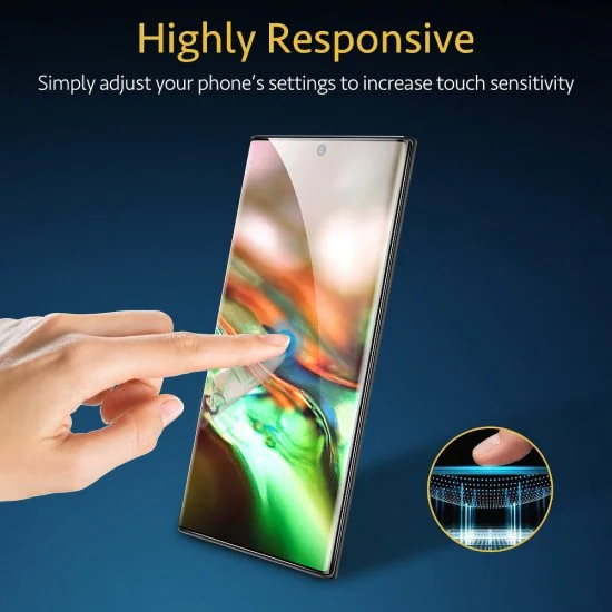 ESR 3D Edge Glue Case Friendly (2 шт.) Tempered Glass protector для Samsung Galaxy Note 10 Plus N975 / 5G N976 - Чёрное - Защитное стекло / Бронированое / Закалённое антиударное ESR 3D Edge Glue Case Friendly (2 шт.) Tempered Glass protector для Samsung Galaxy Note 10 Plus N975 / 5G N976 - Чёрное - Защитное стекло / Бронированое / Закалённое антиударное