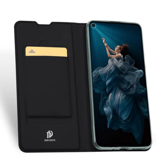 Dux Ducis Skin Pro series priekš Huawei Honor 20 Pro - Melns - sāniski atverams maciņš ar magnētu un stendu (ādas maks, grāmatiņa, leather book wallet case cover stand) Dux Ducis Skin Pro series priekš Huawei Honor 20 Pro - Melns - sāniski atverams maciņš ar magnētu un stendu (ādas maks, grāmatiņa, leather book wallet case cover stand)