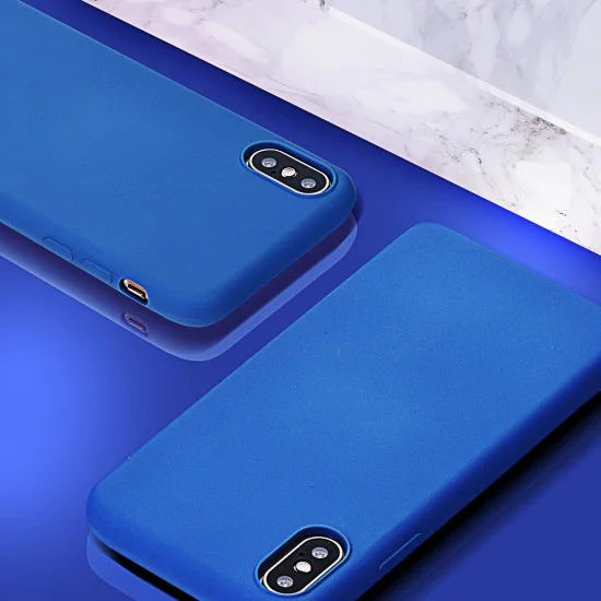 Forcell Silicone Lite Back Case для Xiaomi Redmi Note 8 / Note 8 (2021) - Синий - матовая силиконовая накладка / бампер Forcell Silicone Lite Back Case для Xiaomi Redmi Note 8 / Note 8 (2021) - Синий - матовая силиконовая накладка / бампер