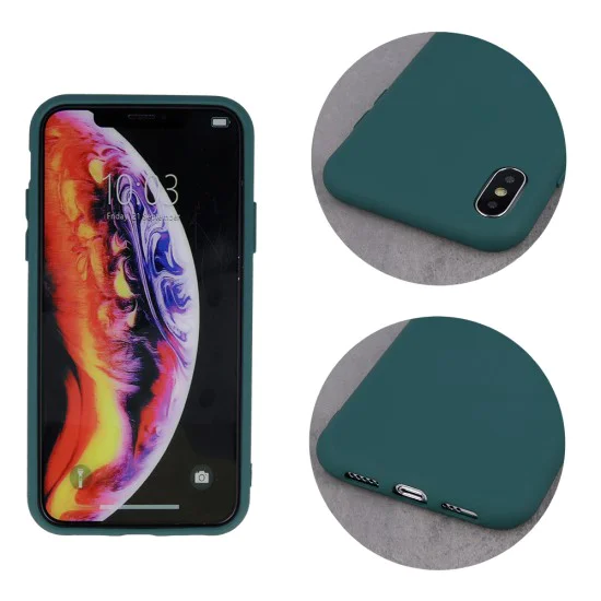 OEM Silicone Back Case (Microfiber Soft Touch) для Apple iPhone 11 - Тёмно Зелёный - матовая силиконовая накладка / бампер OEM Silicone Back Case (Microfiber Soft Touch) для Apple iPhone 11 - Тёмно Зелёный - матовая силиконовая накладка / бампер