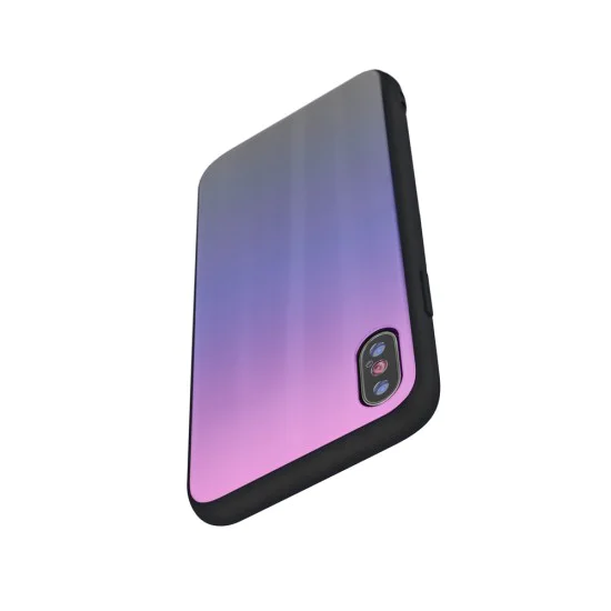Aurora Glass Back Case priekš Xiaomi Redmi 7A - Rozā / Melns - silikona un stikla aizmugures apvalks (bampers, vāciņš, TPU back cover, bumper shell) Aurora Glass Back Case priekš Xiaomi Redmi 7A - Rozā / Melns - silikona un stikla aizmugures apvalks (bampers, vāciņš, TPU back cover, bumper shell)