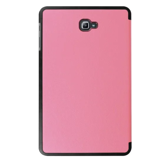 Tri-fold Stand PU Smart Auto Wake/Sleep Leather Case для Samsung Galaxy Tab A 10.1 (2016) T580 / T585 - Розовый - чехол-книжка со стендом / подставкой Tri-fold Stand PU Smart Auto Wake/Sleep Leather Case для Samsung Galaxy Tab A 10.1 (2016) T580 / T585 - Розовый - чехол-книжка со стендом / подставкой