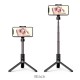 Hoco K11 Bluetooth remote control Selfie Stick with Tripod - Melns - Selfie monopod Teleskopisks Universāla stiprinājuma statīvs