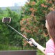 Hoco K11 Bluetooth remote control Selfie Stick with Tripod - Rozā - Selfie monopod Teleskopisks Universāla stiprinājuma statīvs