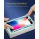 ESR 2gab. (with Frame) Tempered Glass protector для Apple iPhone 7 / 8 / SE2 (2020) / SE3 (2022) - Защитное стекло / Бронированое / Закалённое антиударное ESR 2gab. (with Frame) Tempered Glass protector для Apple iPhone 7 / 8 / SE2 (2020) / SE3 (2022) - Защитное стекло / Бронированое / Закалённое антиударное