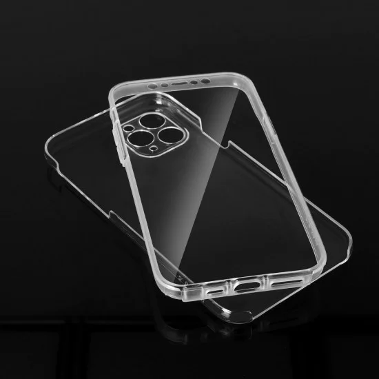 360 Full Cover Case PC / TPU для Apple iPhone X / XS - Прозрачный - пластиково-силиконовая накладка / чехол с обеих сторон 360 Full Cover Case PC / TPU для Apple iPhone X / XS - Прозрачный - пластиково-силиконовая накладка / чехол с обеих сторон