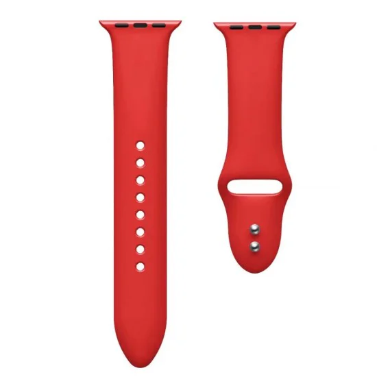 Dual Color Silicone Watch Band для Apple Watch 38 / 40 / 41 mm - Красный - силиконовый ремешок для часов с двумя застёжками Dual Color Silicone Watch Band для Apple Watch 38 / 40 / 41 mm - Красный - силиконовый ремешок для часов с двумя застёжками