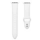 Dual Color Silicone Watch Band для Apple Watch 42 / 44 / 45 mm / Ultra 49 mm - Белый - силиконовый ремешок для часов с двумя застёжками Dual Color Silicone Watch Band для Apple Watch 42 / 44 / 45 mm / Ultra 49 mm - Белый - силиконовый ремешок для часов с двумя застёжками