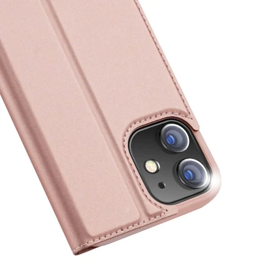 Dux Ducis Skin Pro series для Apple iPhone 12 mini - Розовое Золото - чехол-книжка с магнитом и стендом / подставкой Dux Ducis Skin Pro series для Apple iPhone 12 mini - Розовое Золото - чехол-книжка с магнитом и стендом / подставкой