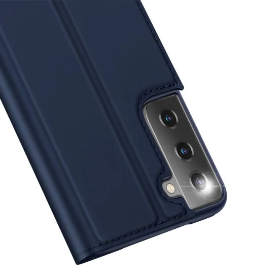 Dux Ducis Skin Pro series для Samsung Galaxy S21 G991 - Тёмно Синий - чехол-книжка с магнитом и стендом / подставкой Dux Ducis Skin Pro series для Samsung Galaxy S21 G991 - Тёмно Синий - чехол-книжка с магнитом и стендом / подставкой