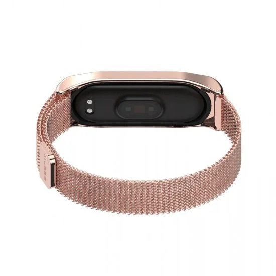 Tech-Protect Magnetic Milanese Metal Band priekš Xiaomi Mi Band 3 / Mi Smart Band 4 - Zelts - siksniņa viedpulksteņiem no nerūsējošā tērauda ar magnētu