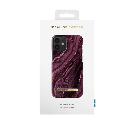 iDeal of Sweden Fashion AW20 Back Case для Apple iPhone 12 mini - Golden Plum - пластиковый чехол-накладка с встроенной металической пластиной / бампер-крышка iDeal of Sweden Fashion AW20 Back Case для Apple iPhone 12 mini - Golden Plum - пластиковый чехол-накладка с встроенной металической пластиной / бампер-крышка