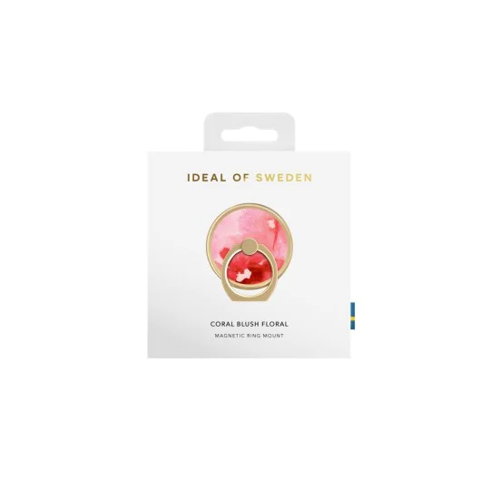 iDeal of Sweden Magnetic Ring Mount - Coral Blush Floral - Universāls magnētisks gredzens-turētājs telefonam iDeal of Sweden Magnetic Ring Mount - Coral Blush Floral - Universāls magnētisks gredzens-turētājs telefonam
