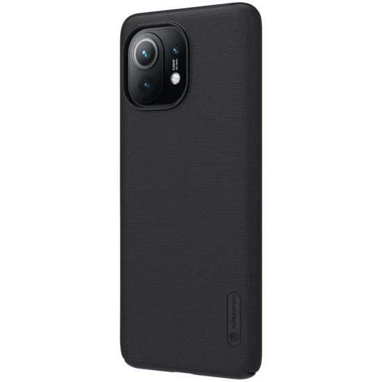 Nillkin Super Frosted Shield Matte PC Mobile Cover priekš Xiaomi Mi 11 - Melns - plastikas aizmugures apvalks / bampers-vāciņš Nillkin Super Frosted Shield Matte PC Mobile Cover priekš Xiaomi Mi 11 - Melns - plastikas aizmugures apvalks / bampers-vāciņš