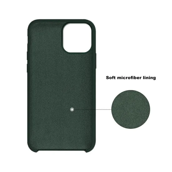 Forcell Silicone Case (Microfiber Soft Touch) для Samsung Galaxy A12 A125 - Зелёный - матовая силиконовая накладка / бампер-крышка Forcell Silicone Case (Microfiber Soft Touch) для Samsung Galaxy A12 A125 - Зелёный - матовая силиконовая накладка / бампер-крышка