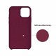 Forcell Silicone Case (Microfiber Soft Touch) для Samsung Galaxy A12 A125 - Бордовый - матовая силиконовая накладка / бампер-крышка