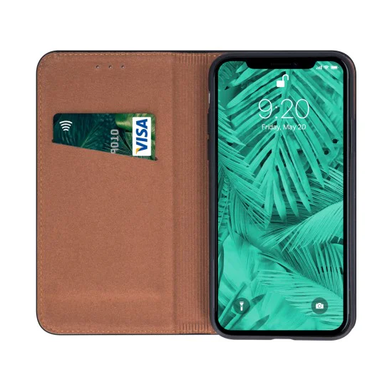 Genuine Leather Case Smart Pro для Apple iPhone 7 / 8 / SE2 (2020) / SE3 (2022) - Чёрный - чехол-книжка из натуральной кожи с подставкой / стендом и магнитом Genuine Leather Case Smart Pro для Apple iPhone 7 / 8 / SE2 (2020) / SE3 (2022) - Чёрный - чехол-книжка из натуральной кожи с подставкой / стендом и магнитом