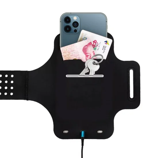 Tech-Protect G10 Universal Sport Armband priekš viedtālruņiem ar 6.5-inch ekrānu - Melns - Universāls maks ietvars - Sporta futlāris rokas aproce fitnesam saite Tech-Protect G10 Universal Sport Armband priekš viedtālruņiem ar 6.5-inch ekrānu - Melns - Universāls maks ietvars - Sporta futlāris rokas aproce fitnesam saite