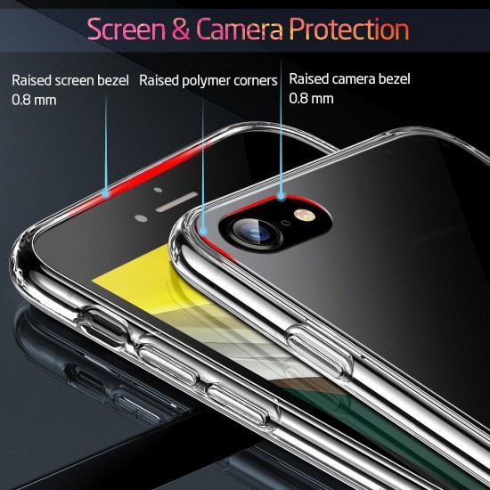 ESR Ice Shield Glass Back Case для Apple iPhone 13 mini - Прозрачный - накладка / бампер из силикона и стекла