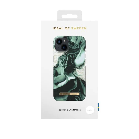 iDeal of Sweden Fashion AW21 Back Case priekš Apple iPhone 13 - Golden Olive Marble - plastikāta aizmugures apvalks ar iebūvētu metālisku plāksni / bampers-vāciņš iDeal of Sweden Fashion AW21 Back Case priekš Apple iPhone 13 - Golden Olive Marble - plastikāta aizmugures apvalks ar iebūvētu metālisku plāksni / bampers-vāciņš