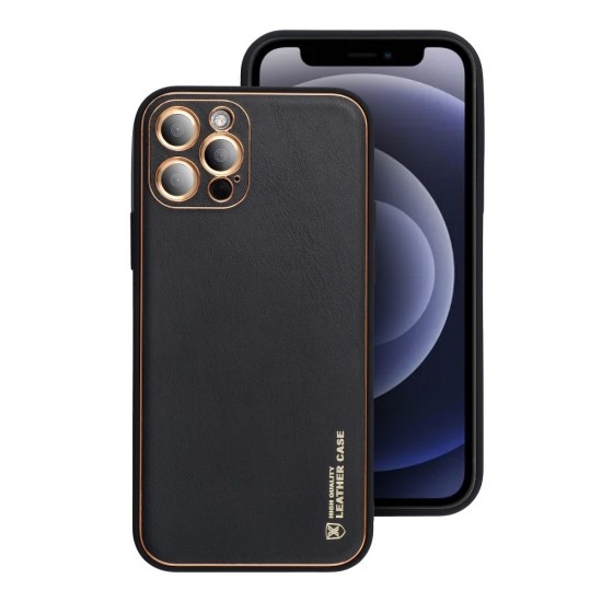 Forcell Leather Back Case для Apple iPhone 11 - Чёрный - чехол-накладка из искусственной кожи / бампер-крышка