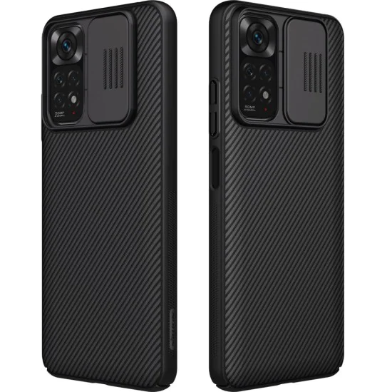 Nillkin CamShield Slide Camera Back Hard Case Cover для Xiaomi Redmi Note 11 / Note 11S - Чёрный - пластиковая накладка / бампер с защитным механизмом для камеры Nillkin CamShield Slide Camera Back Hard Case Cover для Xiaomi Redmi Note 11 / Note 11S - Чёрный - пластиковая накладка / бампер с защитным механизмом для камеры