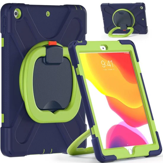 Tech-Protect X-Armor Back Case with Stand для Apple iPad 10.2 (2019 / 2020 / 2021) - Синий / Ярко Зелёный - противоударная силиконовая-пластиковая накладка с подставкой Tech-Protect X-Armor Back Case with Stand для Apple iPad 10.2 (2019 / 2020 / 2021) - Синий / Ярко Зелёный - противоударная силиконовая-пластиковая накладка с подставкой