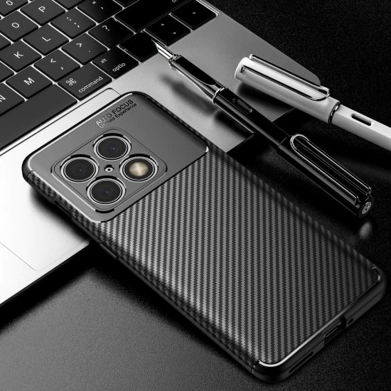Beetle Series Carbon Fiber TPU Protection Phone Cover для OnePlus 10 Pro 5G - Чёрный - противоударная силиконовая накладка / бампер (крышка чехол, shell cover, bumper) Beetle Series Carbon Fiber TPU Protection Phone Cover для OnePlus 10 Pro 5G - Чёрный - противоударная силиконовая накладка / бампер (крышка чехол, shell cover, bumper)