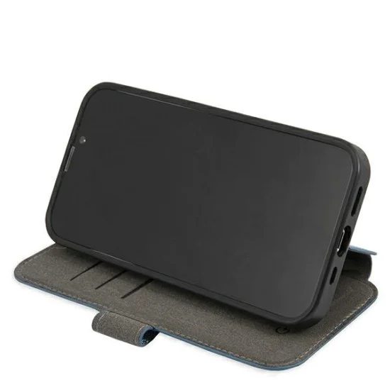 Guess 4G Big Metal Logo Collection Book Case GUBKP13S4GMGBL priekš Apple iPhone 13 mini - Gaiši Zils - mākslīgās ādas sāniski atverams maciņš ar stendu Guess 4G Big Metal Logo Collection Book Case GUBKP13S4GMGBL priekš Apple iPhone 13 mini - Gaiši Zils - mākslīgās ādas sāniski atverams maciņš ar stendu