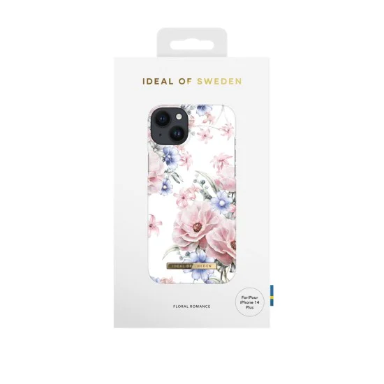iDeal of Sweden Fashion SS17 Back Case для Apple iPhone 14 Plus - Floral Romance - пластиковый чехол-накладка с встроенной металической пластиной / бампер-крышка iDeal of Sweden Fashion SS17 Back Case для Apple iPhone 14 Plus - Floral Romance - пластиковый чехол-накладка с встроенной металической пластиной / бампер-крышка