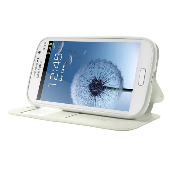 RoarKorea Noble View Samsung Galaxy Grand Neo i9060 - Balts - sāniski atverams maciņš ar stendu un lodziņu (ādas maks, grāmatiņa, leather book wallet case cover stand) RoarKorea Noble View Samsung Galaxy Grand Neo i9060 - Balts - sāniski atverams maciņš ar stendu un lodziņu (ādas maks, grāmatiņa, leather book wallet case cover stand)