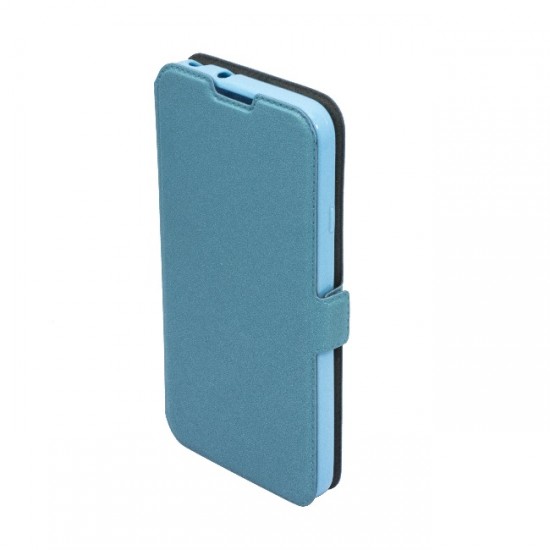 Telone Super Slim Samsung Galaxy Trend 2 Lite G318 - Zils - sāniski atverams maciņš ar stendu (ādas maks, grāmatiņa, leather book wallet case cover stand)