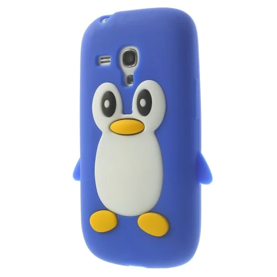 Cute 3D Penguin Silicone Jelly Case for Samsung Galaxy S3 mini i8190 / i8200 - Deep Blue - silikona aizmugures apvalks (bampers, vāciņš, slim TPU silicone case cover, bumper) Cute 3D Penguin Silicone Jelly Case for Samsung Galaxy S3 mini i8190 / i8200 - Deep Blue - silikona aizmugures apvalks (bampers, vāciņš, slim TPU silicone case cover, bumper)