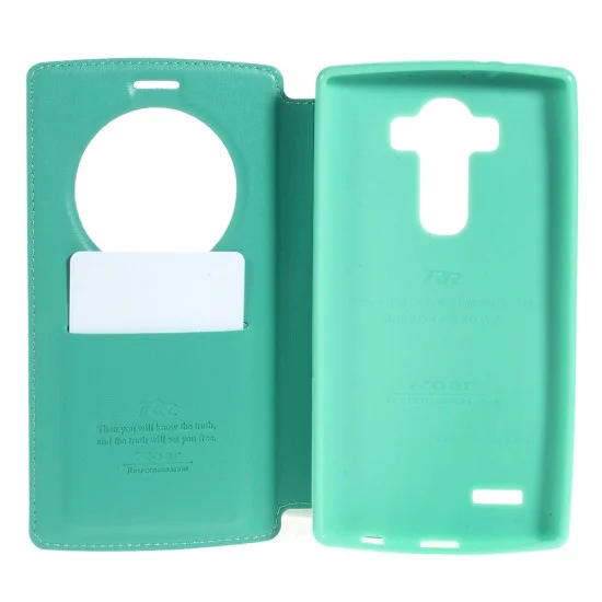 RoarKorea Noble View priekš LG G4 H815 Wake/Sleep - Tirkīzs - sāniski atverams maciņš ar stendu un lodziņu (ādas maks, grāmatiņa, leather book wallet case cover stand) RoarKorea Noble View priekš LG G4 H815 Wake/Sleep - Tirkīzs - sāniski atverams maciņš ar stendu un lodziņu (ādas maks, grāmatiņa, leather book wallet case cover stand)
