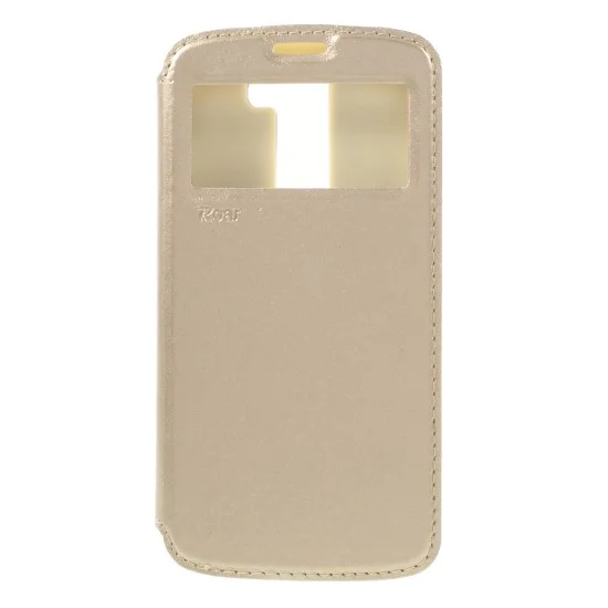 RoarKorea Noble View для LG K10 K420 / K430 - Золотой - чехол-книжка с окошком и стендом / подставкой (кожаный чехол книжка, leather book wallet case cover stand) RoarKorea Noble View для LG K10 K420 / K430 - Золотой - чехол-книжка с окошком и стендом / подставкой (кожаный чехол книжка, leather book wallet case cover stand)