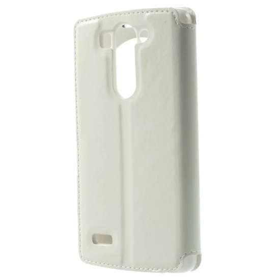 RoarKorea Noble View LG L Bello D331 Wake/Sleep - Белый - чехол-книжка с окошком и стендом / подставкой (кожаный чехол книжка, leather book wallet case cover stand) RoarKorea Noble View LG L Bello D331 Wake/Sleep - Белый - чехол-книжка с окошком и стендом / подставкой (кожаный чехол книжка, leather book wallet case cover stand)