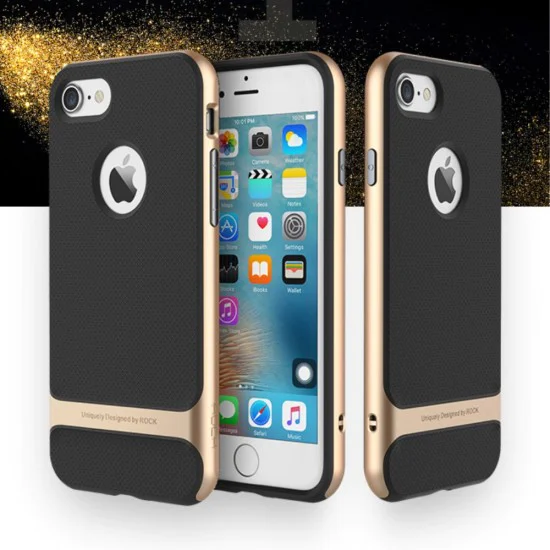 ROCK Royce Series PC TPU Hybrid Case для Apple iPhone 7 / 8 / SE2 (2020) / SE3 (2022) - Золотой - пластиковый чехол-накладка / бампер-крышка ROCK Royce Series PC TPU Hybrid Case для Apple iPhone 7 / 8 / SE2 (2020) / SE3 (2022) - Золотой - пластиковый чехол-накладка / бампер-крышка