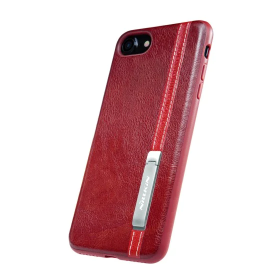 NILLKIN Phenom Case для Apple iPhone 7 / 8 / SE2 (2020) / SE3 (2022) - Красный - кожаная накладка / бампер-крышка NILLKIN Phenom Case для Apple iPhone 7 / 8 / SE2 (2020) / SE3 (2022) - Красный - кожаная накладка / бампер-крышка
