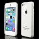 White Plastic & TPU Hybrid Bumper priekš Apple iPhone 5C - silikona / plastmasas sānu apvalks bampers White Plastic & TPU Hybrid Bumper priekš Apple iPhone 5C - silikona / plastmasas sānu apvalks bampers