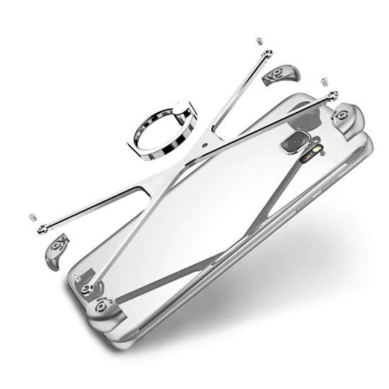 Oatsbasf O-Ring Series Aviation Aluminum Alloy Case priekš Samsung Galaxy S7 Edge G935 - Sudrabains - alumīnija apvalks (bampers, vāciņš, slim cover shell, bumper) Oatsbasf O-Ring Series Aviation Aluminum Alloy Case priekš Samsung Galaxy S7 Edge G935 - Sudrabains - alumīnija apvalks (bampers, vāciņš, slim cover shell, bumper)