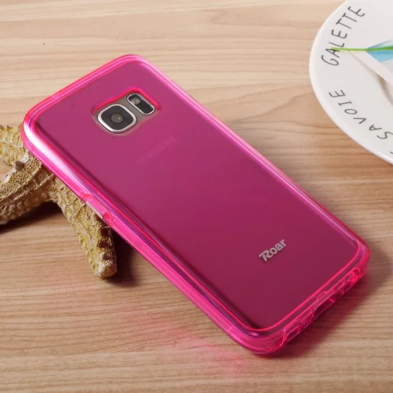 RoarKorea Bright Clear series TPU Bumper Hard PC Back Case для Samsung Galaxy S7 G930 - Розовый - силиконовый чехол-накладка (тонкий бампер крышка-обложка, slim silicone cover) RoarKorea Bright Clear series TPU Bumper Hard PC Back Case для Samsung Galaxy S7 G930 - Розовый - силиконовый чехол-накладка (тонкий бампер крышка-обложка, slim silicone cover)