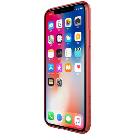NILLKIN Air Series Heat Dissipation Matte PC Hard Case для Apple iPhone X / XS - Красный - пластиковая накладка / бампер (крышка чехол, PU back cover, bumper shell) NILLKIN Air Series Heat Dissipation Matte PC Hard Case для Apple iPhone X / XS - Красный - пластиковая накладка / бампер (крышка чехол, PU back cover, bumper shell)