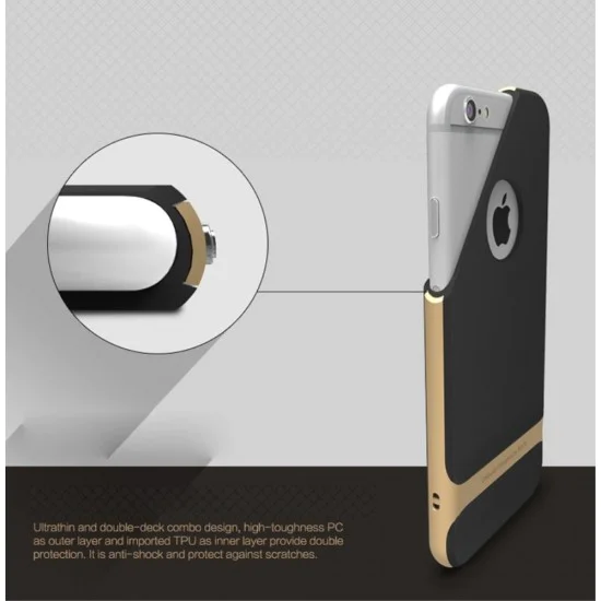 ROCK Royce Series PC and TPU Hybrid Case for Samsung Galaxy S9 G960 - Gold - plastikāta apvalks (bampers, vāciņš, slim TPU case cover, bumper) ROCK Royce Series PC and TPU Hybrid Case for Samsung Galaxy S9 G960 - Gold - plastikāta apvalks (bampers, vāciņš, slim TPU case cover, bumper)