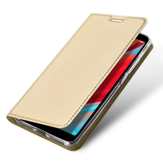 Dux Ducis Skin Pro series для Xiaomi Redmi S2 - Золотистый - чехол-книжка с магнитом и стендом / подставкой (кожаный чехол-книжка, leather book wallet case cover stand) Dux Ducis Skin Pro series для Xiaomi Redmi S2 - Золотистый - чехол-книжка с магнитом и стендом / подставкой (кожаный чехол-книжка, leather book wallet case cover stand)