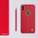 NILLKIN Englon Textured Leather Skin Hard Back Case priekš Apple iPhone XS Max - Sarkans - ādas aizmugures apvalks (bampers, vāciņš, leather cover, bumper) NILLKIN Englon Textured Leather Skin Hard Back Case priekš Apple iPhone XS Max - Sarkans - ādas aizmugures apvalks (bampers, vāciņš, leather cover, bumper)