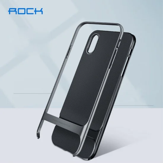 ROCK Royce Series PC and TPU Hybrid Cover for Apple iPhone XS Max - Pelēks - silikona ar plastikas rāmi aizmugures apvalks (bampers, vāciņš, TPU silicone cover, bumper shell) ROCK Royce Series PC and TPU Hybrid Cover for Apple iPhone XS Max - Pelēks - silikona ar plastikas rāmi aizmugures apvalks (bampers, vāciņš, TPU silicone cover, bumper shell)