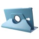 360 Rotary Litchi Skin Leather Cover w/ Stand for Samsung Galaxy Tab A 10.5 (2018) T590 / T595 - Светло синий - чехол-книжка со стендом / подставкой (кожаный чехол-книжка, leather book wallet case)