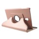 360 Rotary Litchi Skin Leather Cover w/ Stand for Samsung Galaxy Tab A 10.5 (2018) T590 / T595 - Розовое золото - чехол-книжка со стендом / подставкой (кожаный чехол-книжка, leather book wallet case)