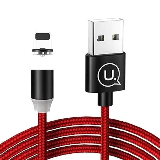 Usams 1.2M U-Sure Magnet US-SJ157 2.1A USB to Lightning cable - Красный - Apple iPhone / iPad магнитный кабель / провод для зарядки Usams 1.2M U-Sure Magnet US-SJ157 2.1A USB to Lightning cable - Красный - Apple iPhone / iPad магнитный кабель / провод для зарядки